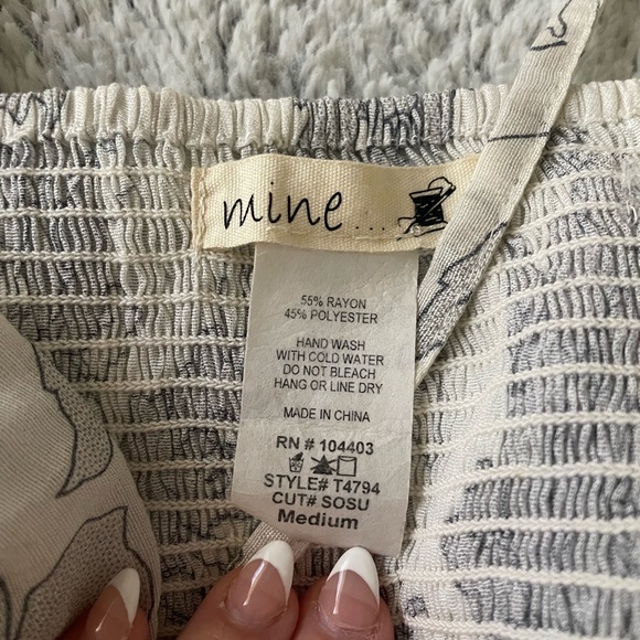 Floral Spaghetti Strap Ruffle Tank - Picture 2 of 4